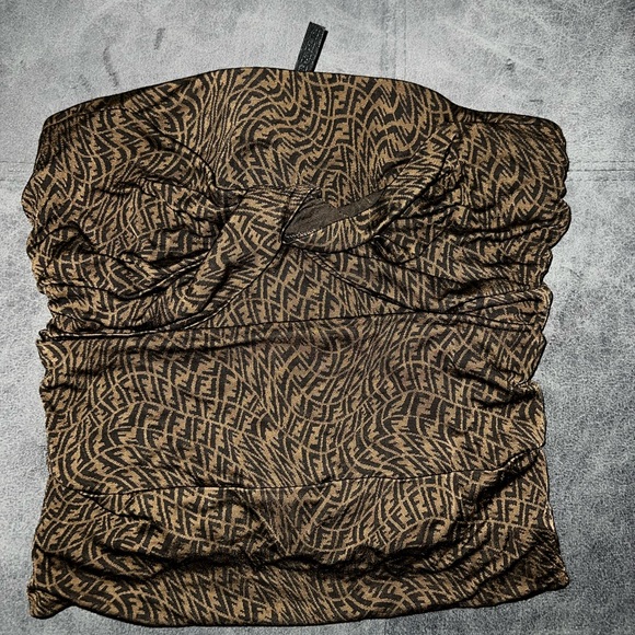 Logo twisted tube top. Size 46. - Picture 2 of 9